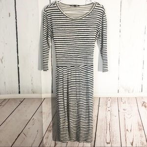 Weekend Max Mara • Striped Long Sleeve Midi Dress